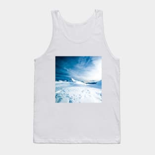 SCENERY 60 - White Snow Mountain Frost Forest Cold Ice Tank Top